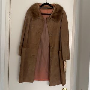 Vintage Suede Jacket with fur